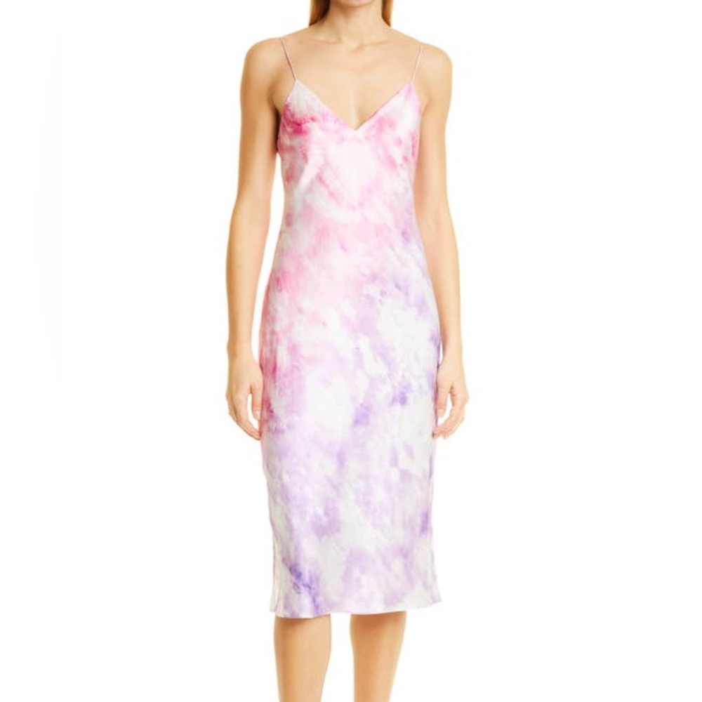 Cami NYC Tie Dye Ombre Raven Silk Dress
